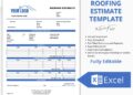 Excel Roofing Estimate Template | Roofer Quote Template | Simple ...