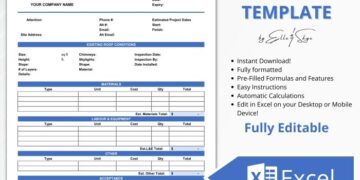 Excel Roofing Estimate Template | Roofer Quote Template | Simple ...